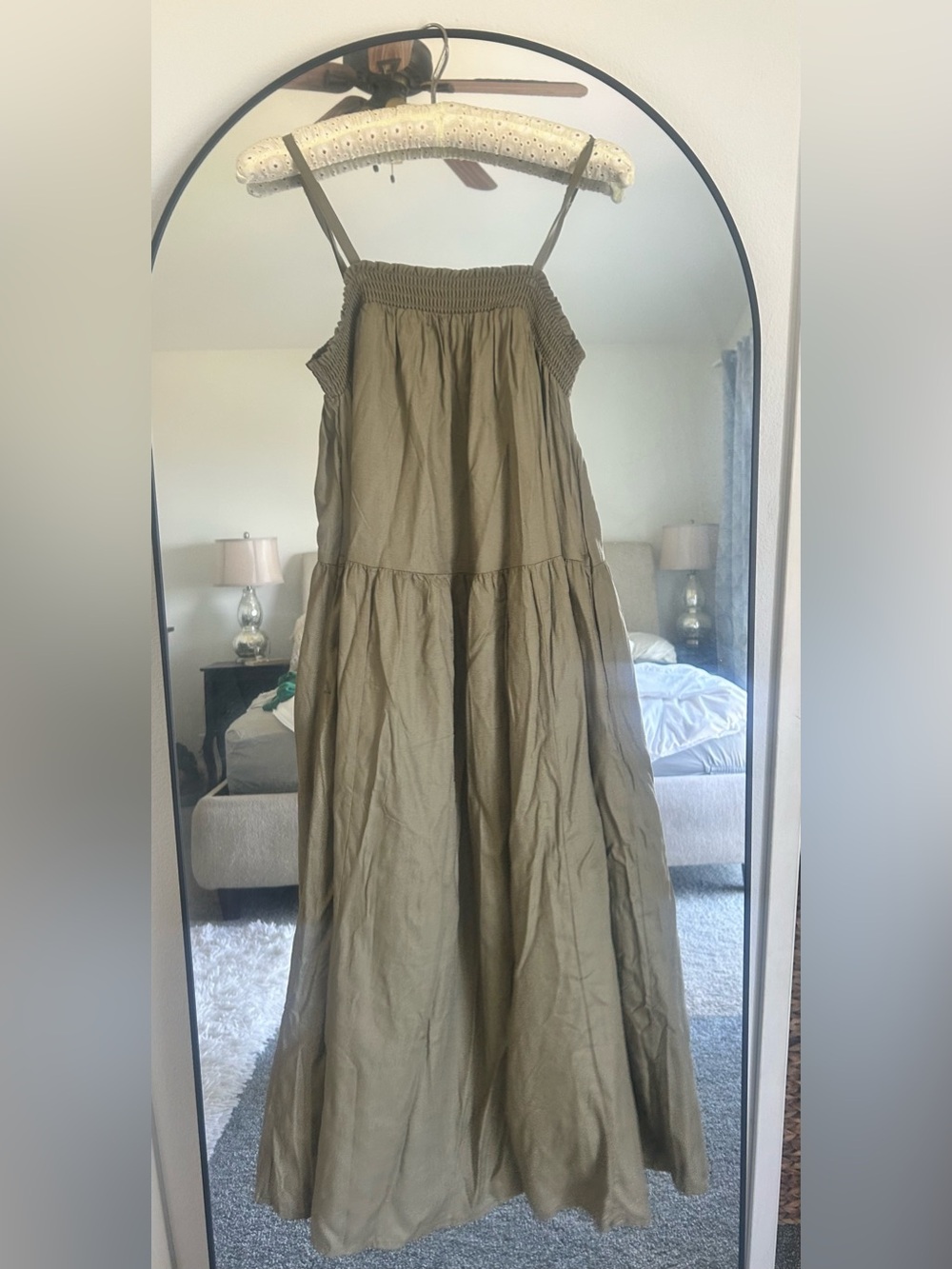 Old Navy Military Green Maxi Dress NWOT Petite Xsmall